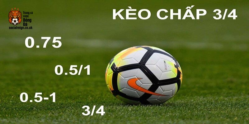 Kèo ¾ còn có tên gọi khác là kèo 0.75, kèo chấp nửa một